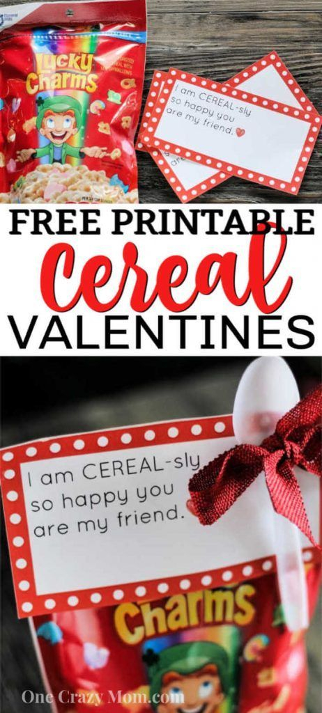 Cereal Valentine Printable Free