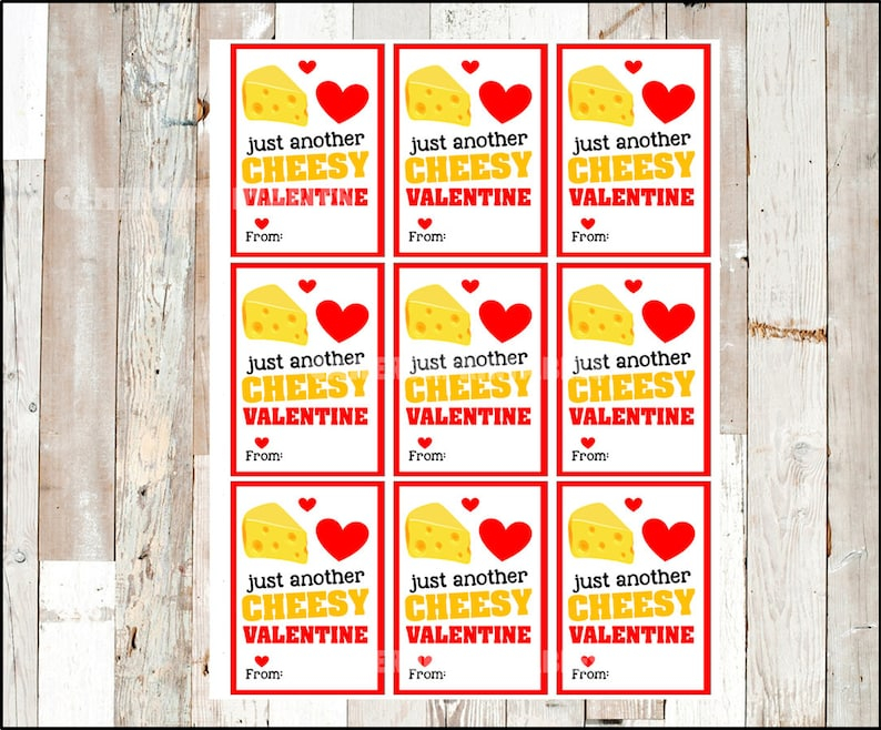 Cheesy Printable Valentines Cards