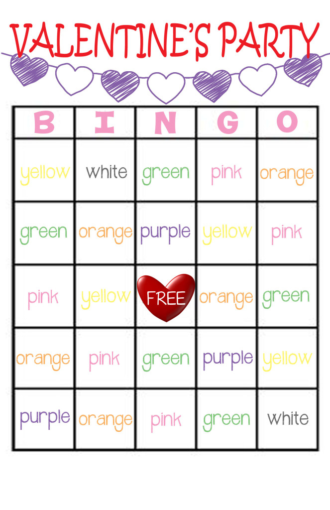 Free Valentines Printable Games