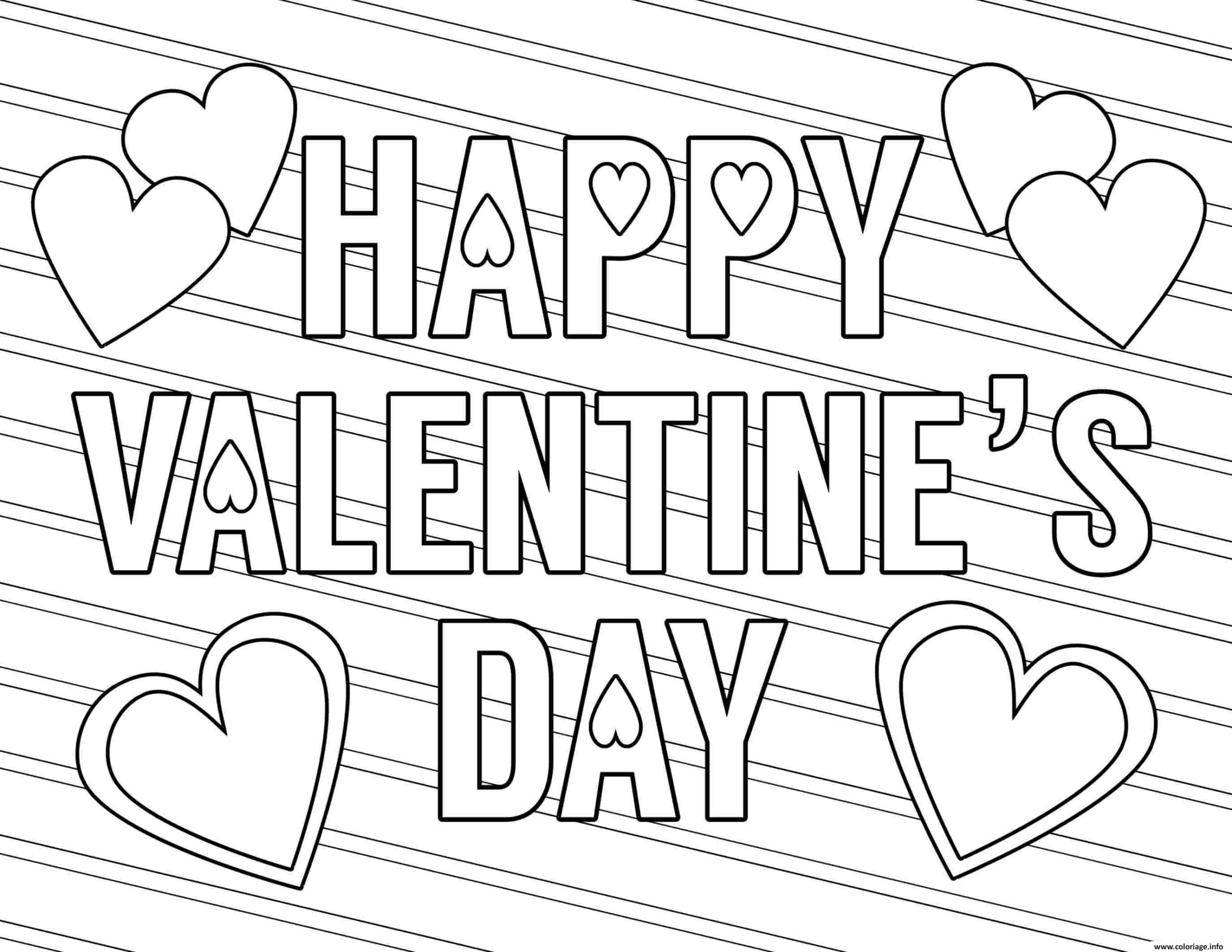 Valentines Day Pictures To Color Printable