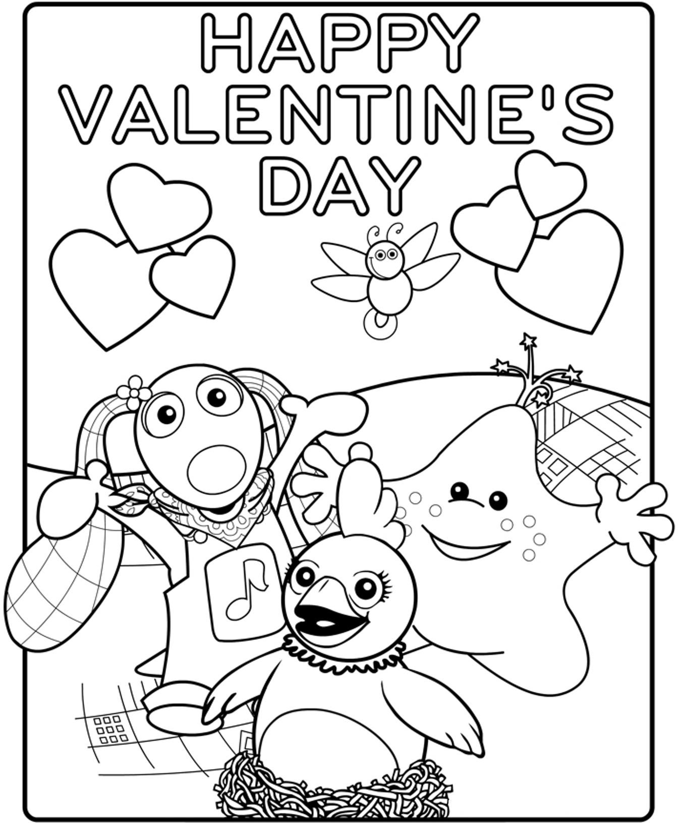 Valentines Card Printable Coloring
