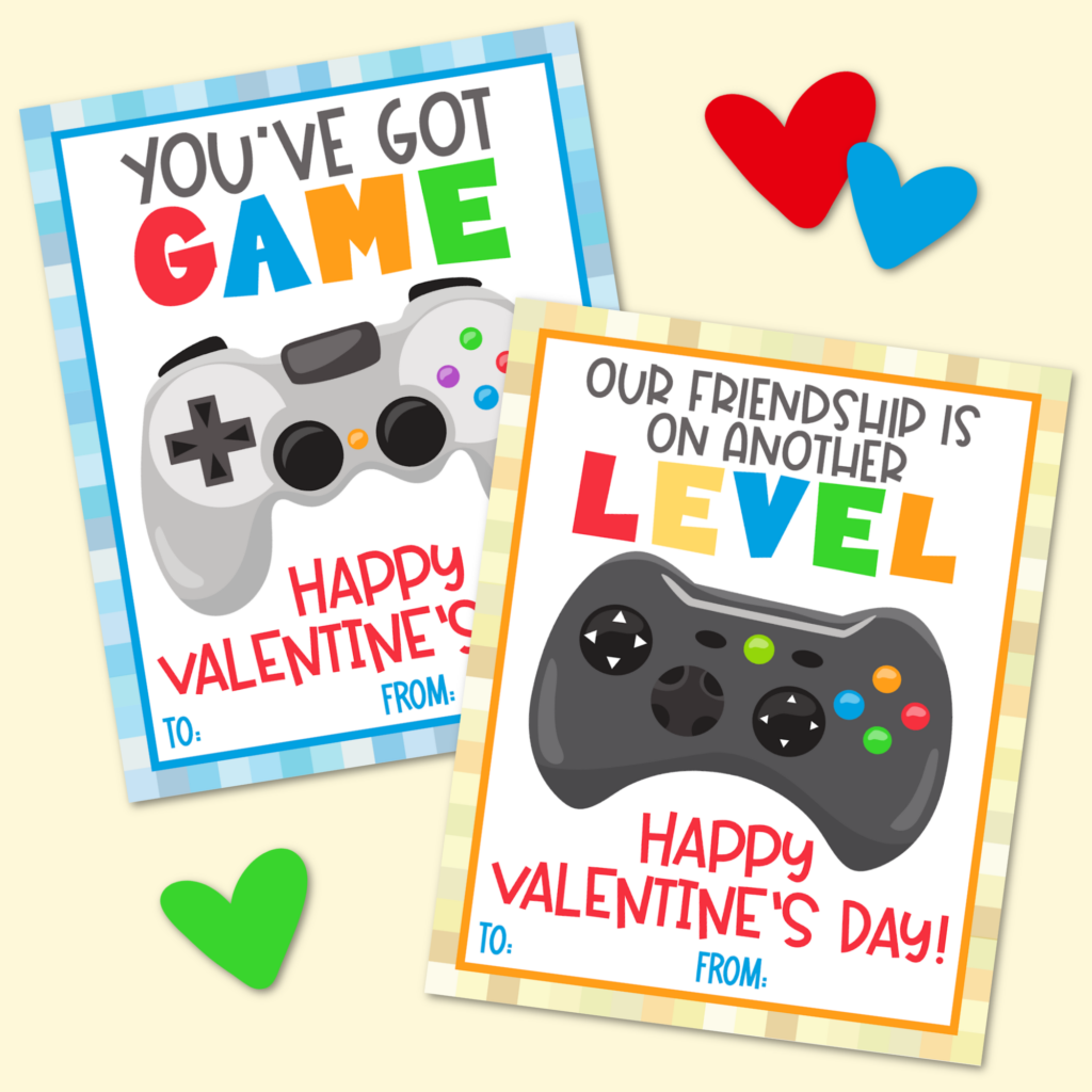 Printable Video Game Valentines
