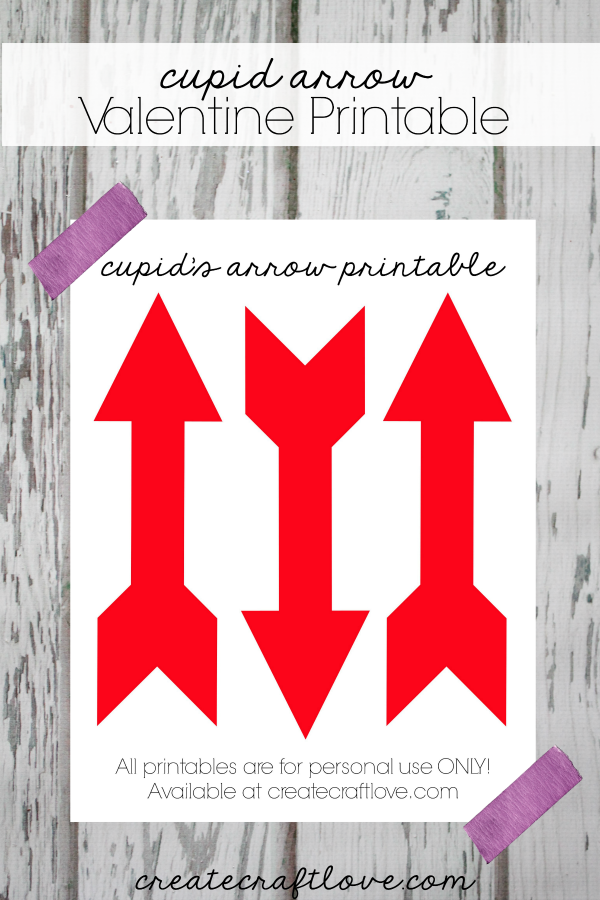 Arrow Printable Valentine Free
