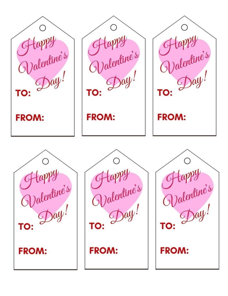 Valentine Tags Printable Free