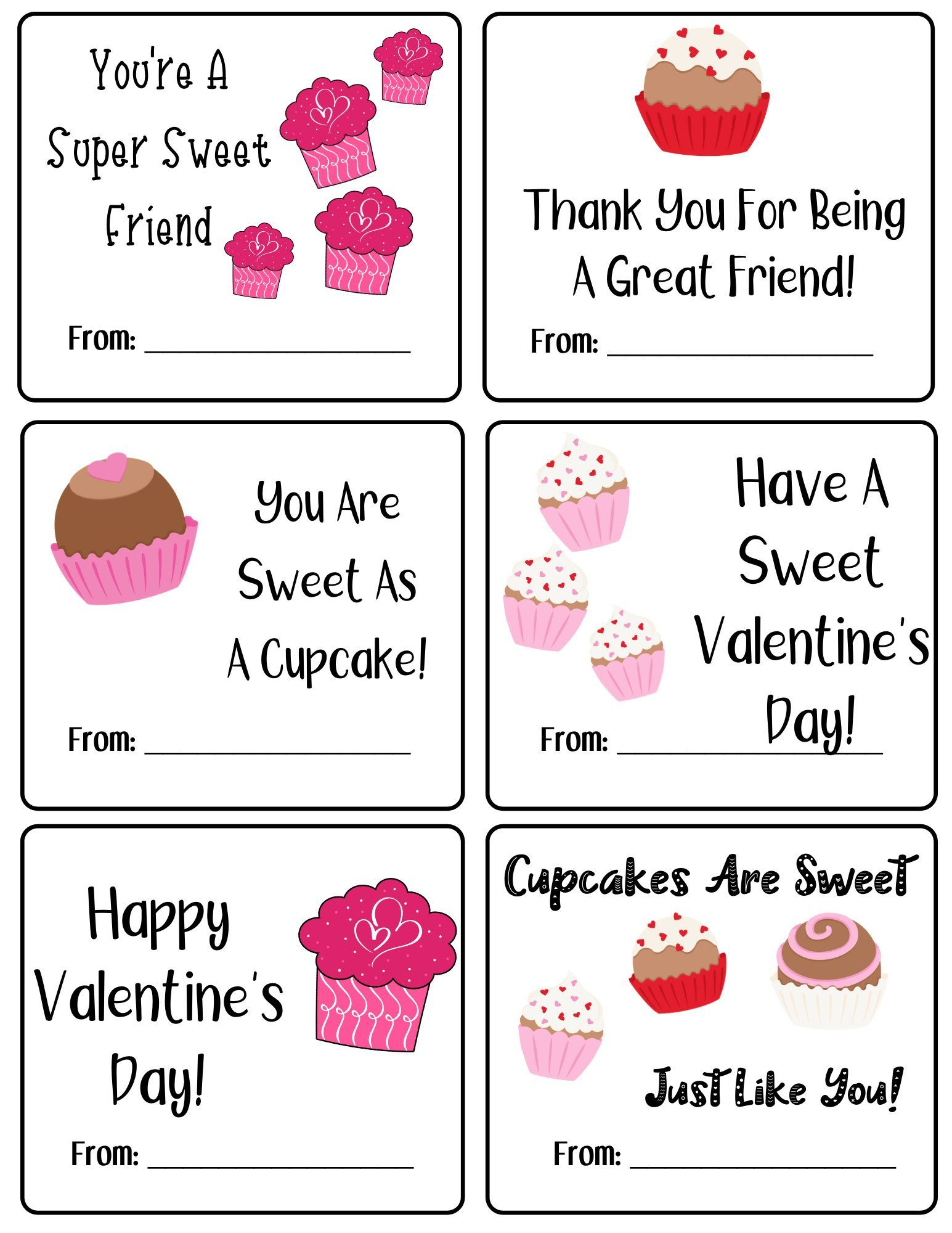 Printable Mini Valentine Cards