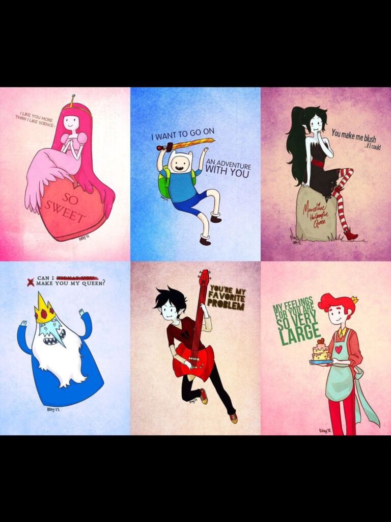 Adventure Time Valentines Day Cards Printable