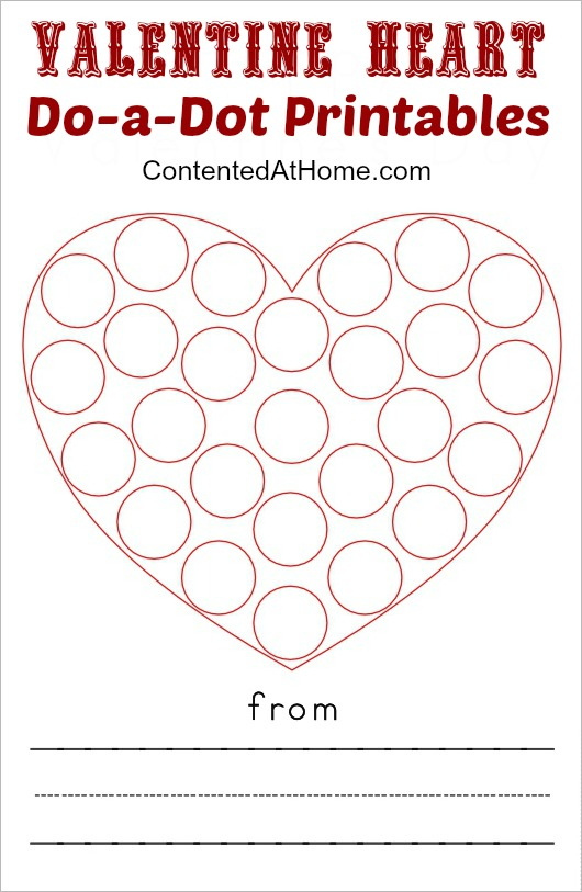 Valentine Do A Dot Printables Free