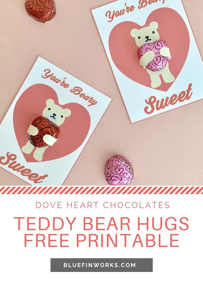 Bear Hug Valentine Printable
