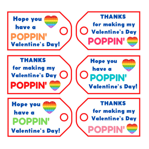Have A Poppin Valentine's Day Free Printable