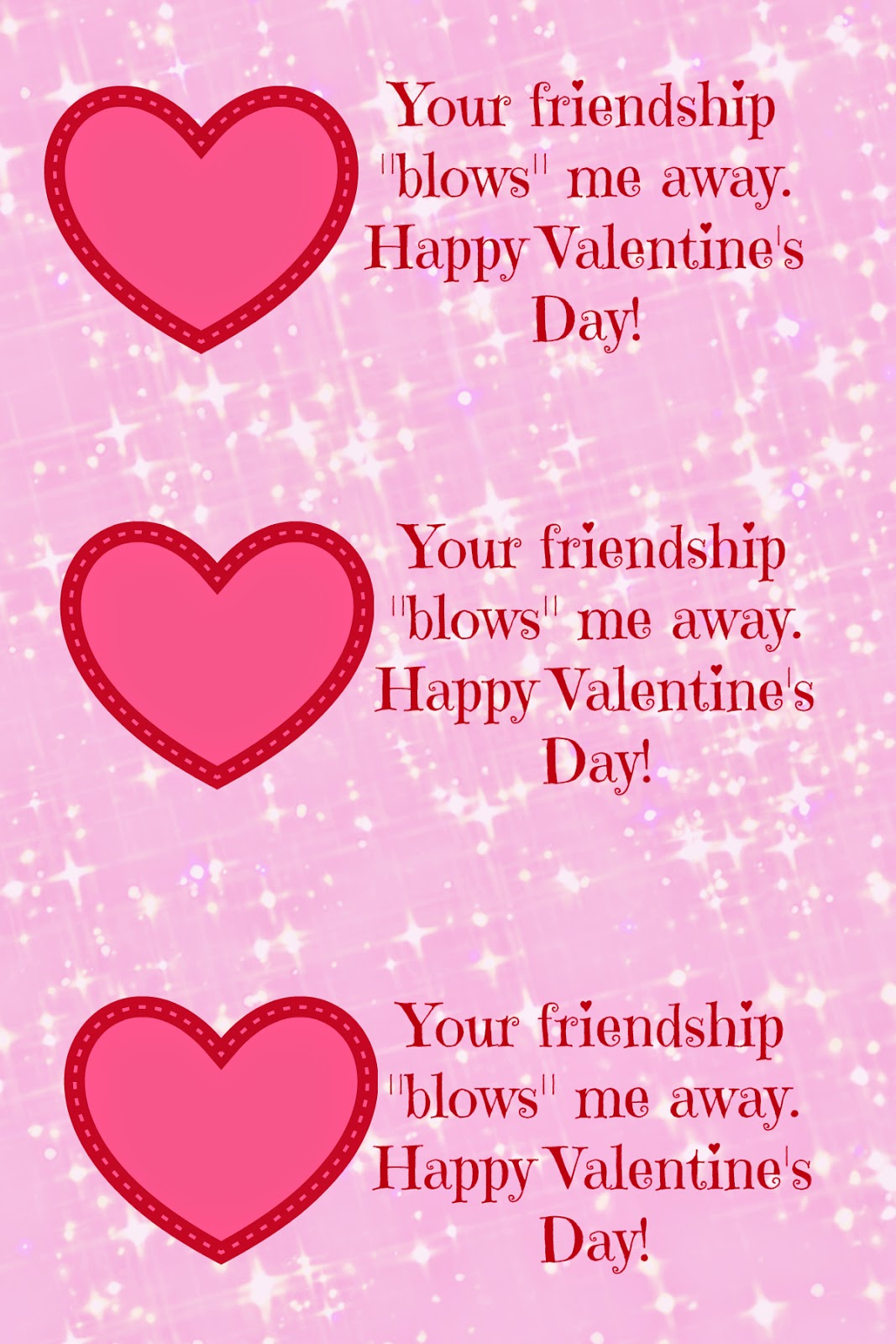Bubbles Valentines Printable Black