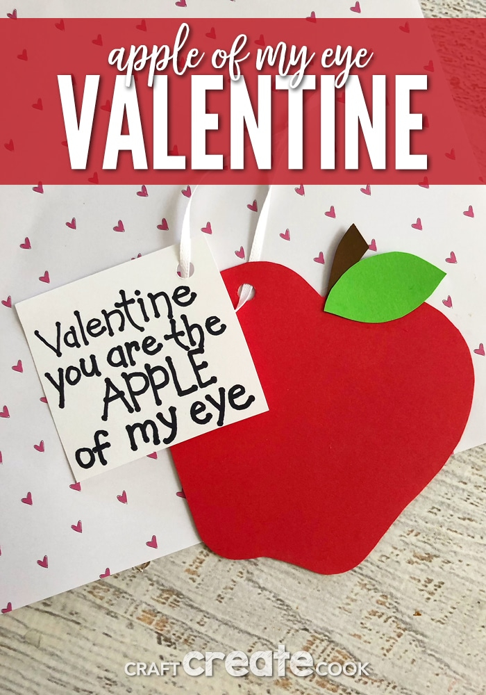 Apple Of My Eye Valentine Free Printable
