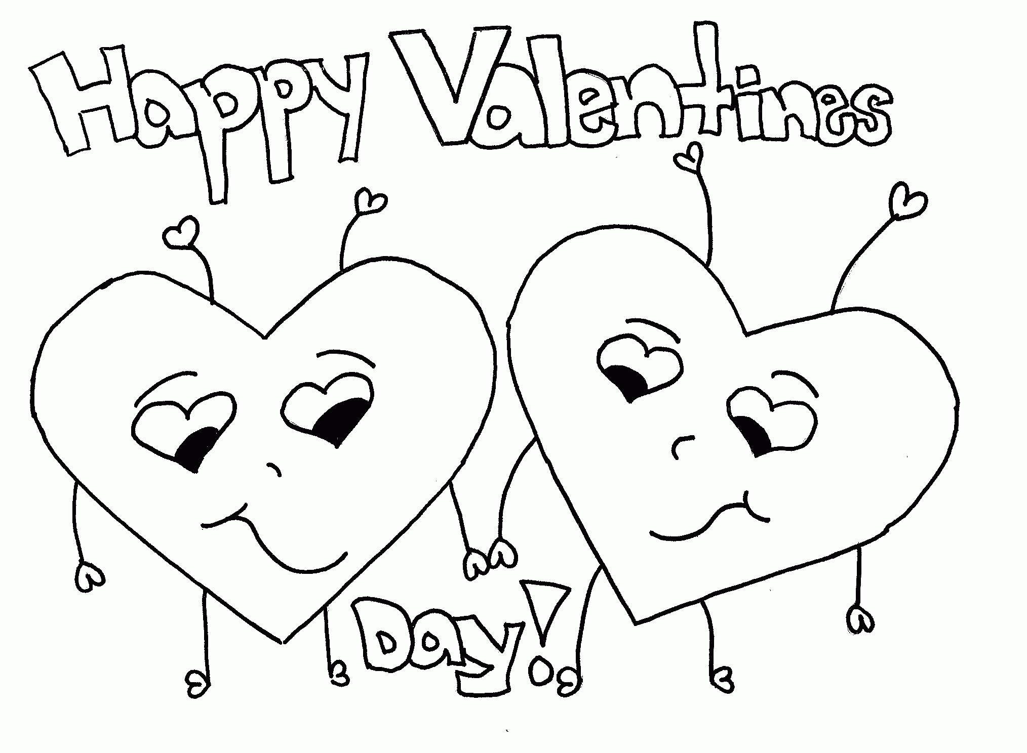 Free Printable Valentine Coloring Cards