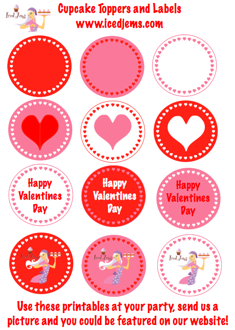 Valentines Cake Topper Printable