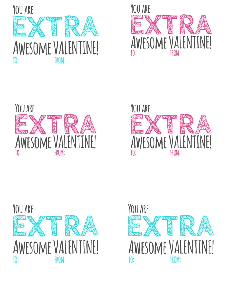 Extra Gum Valentine Printable