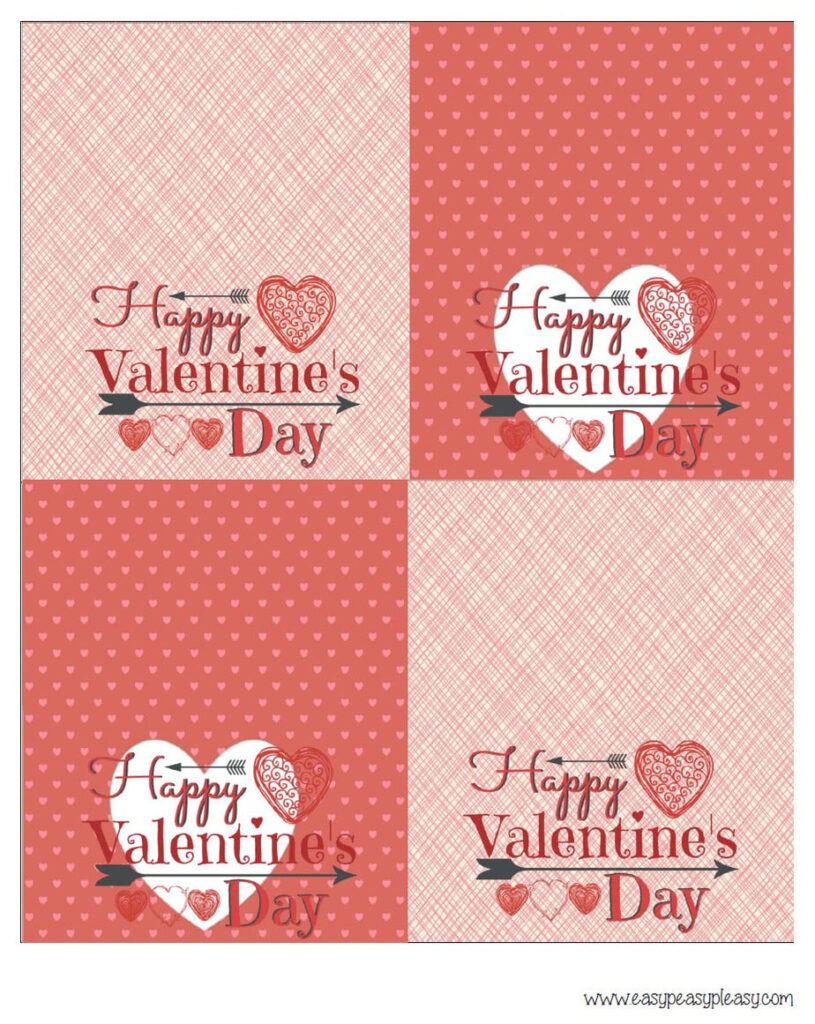 Valentine's Day Treat Bag Toppers Printables