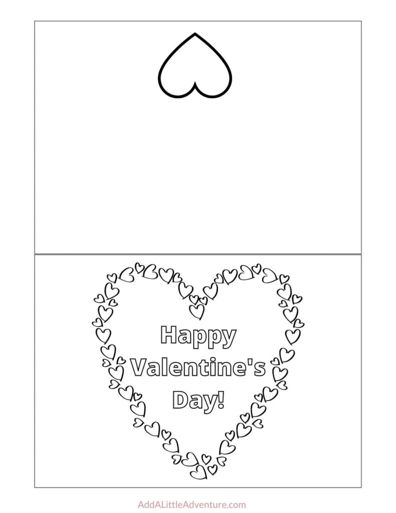 Foldable Printable Valentines Day Cards