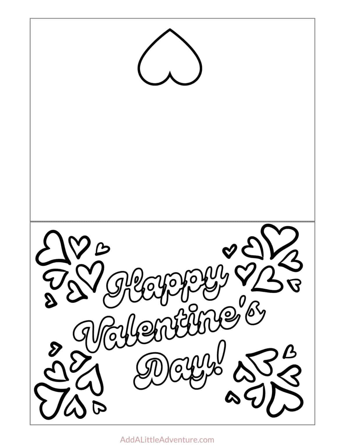 Valentine Cards Printable Color