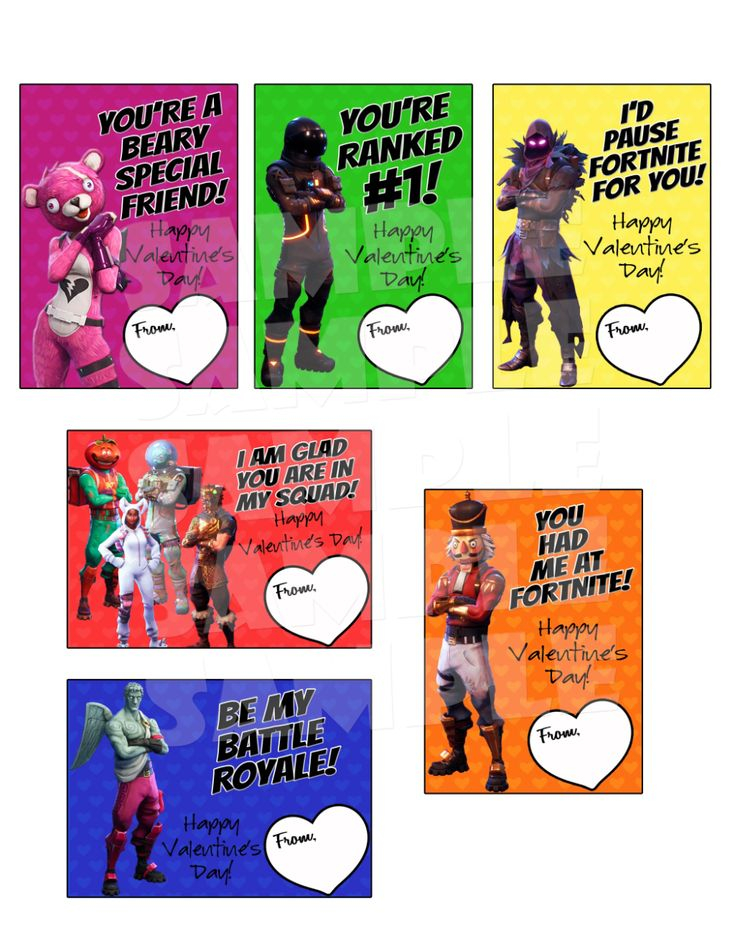 Free Fortnite Valentine Printables