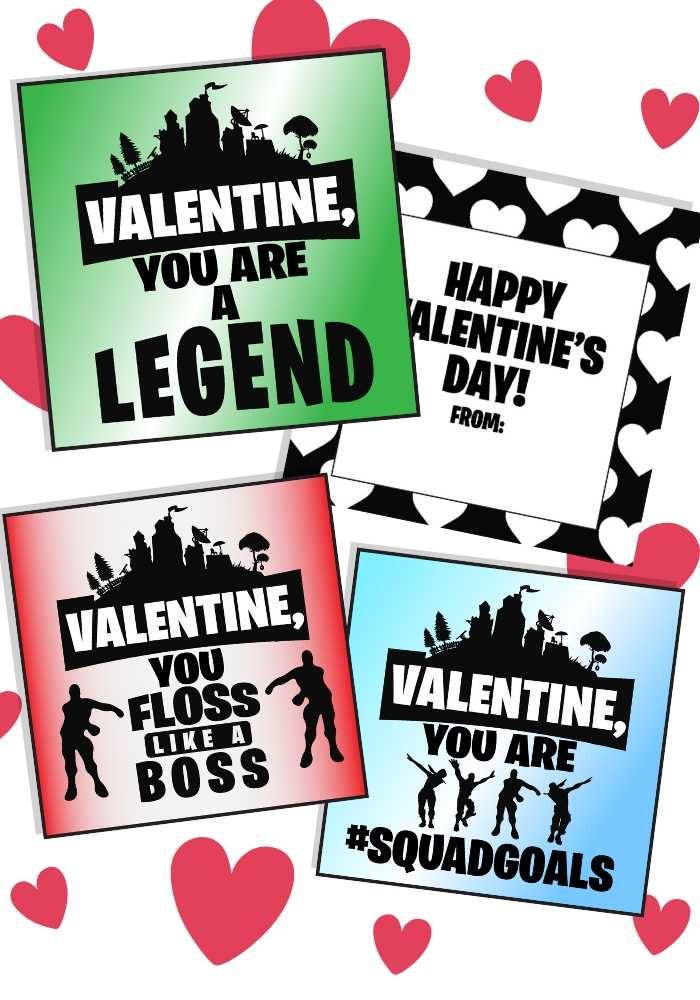 Free Fortnite Valentine Printables