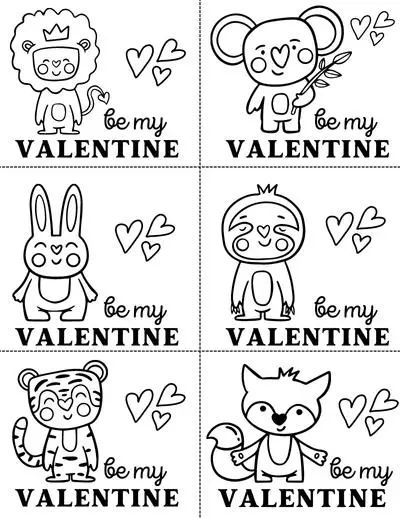 Black And Whitefree Printable Valentine Cards For Classmates