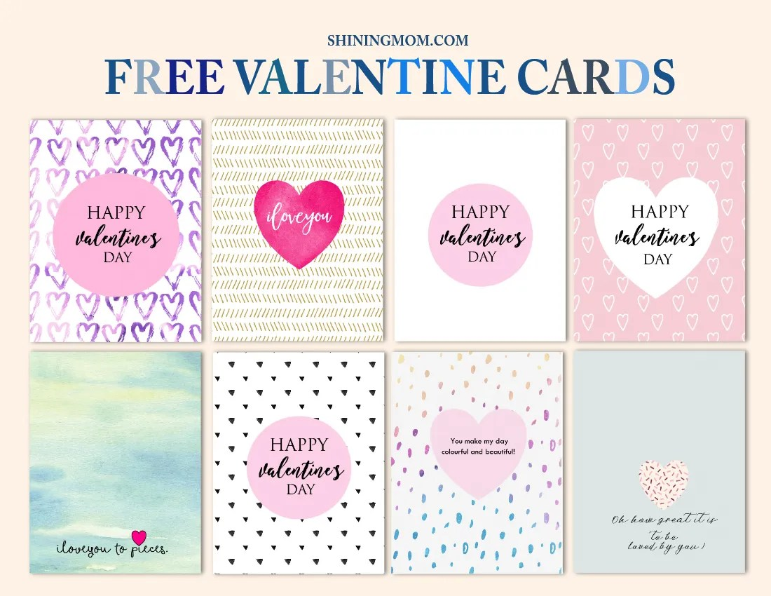 Printable Valentines Card Design