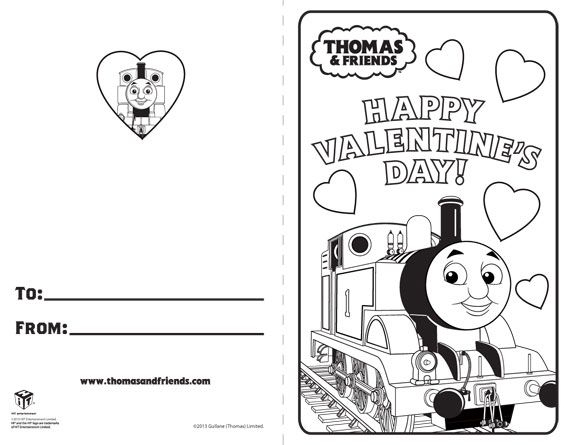 Thomas The Train Valentines Printable