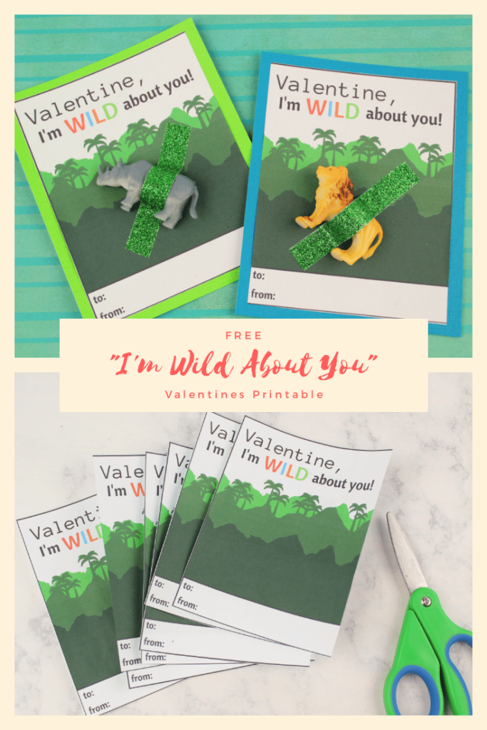 I'm Wild About You Valentine Free Printable