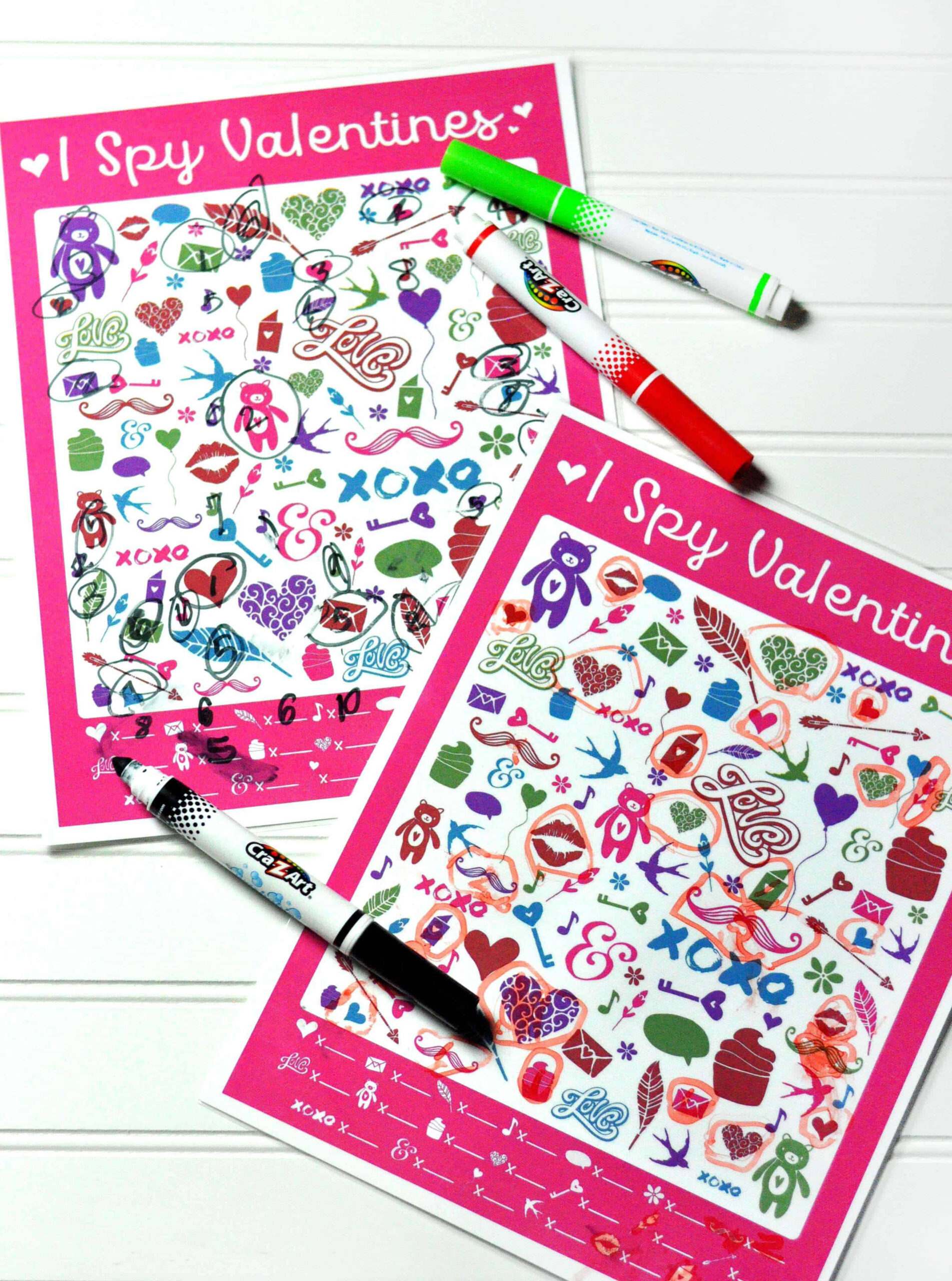 I Spy Valentine Printable