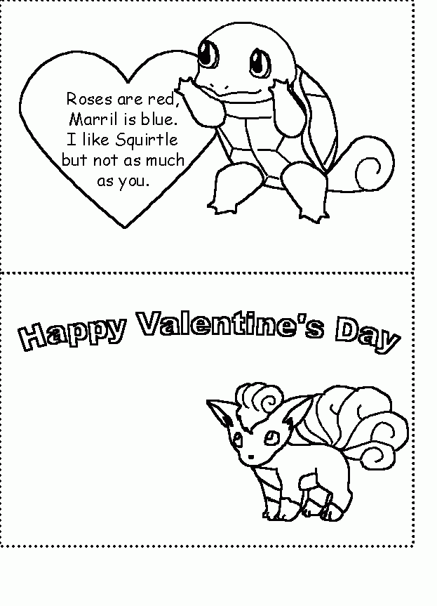 Free Printable Pokemon Valentine Cards