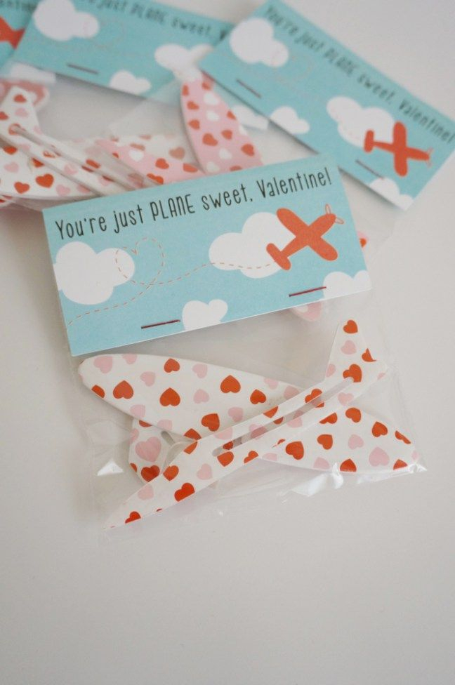 Airplane Valentine Card Printables Free