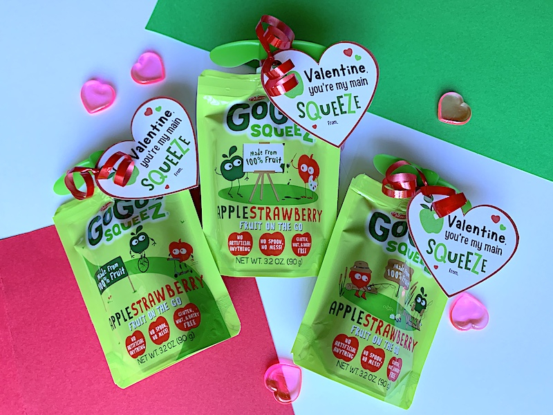Applesauce Pouch Valentines Free Printable