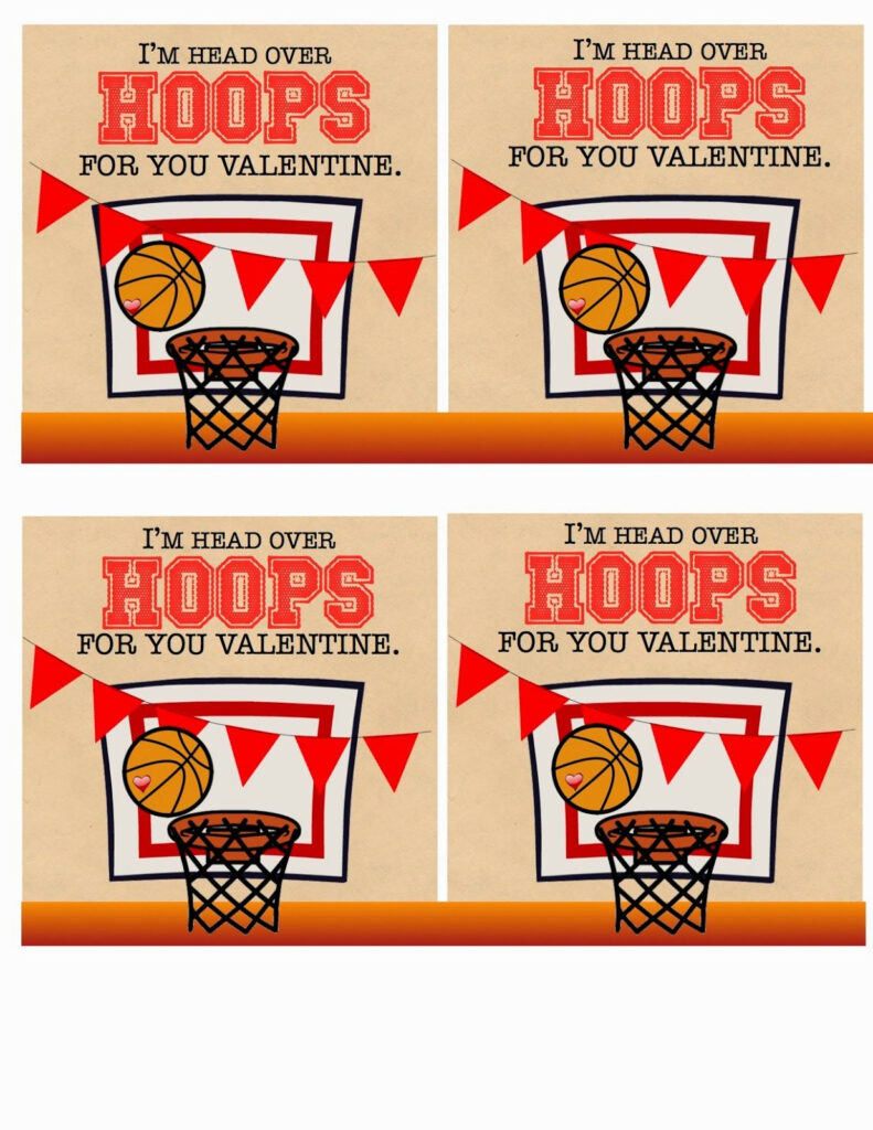Basketball Valentine Cards Free Printable