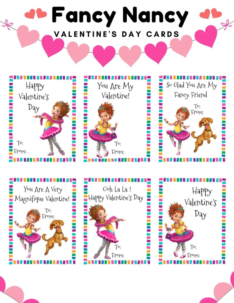Printable Disney Valentine Cards