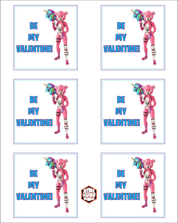 Free Fortnite Valentine Printables