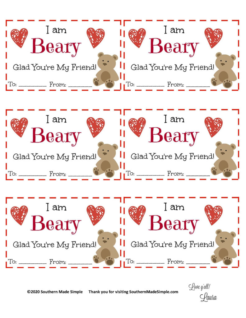 Printable Friend Valentine Cards