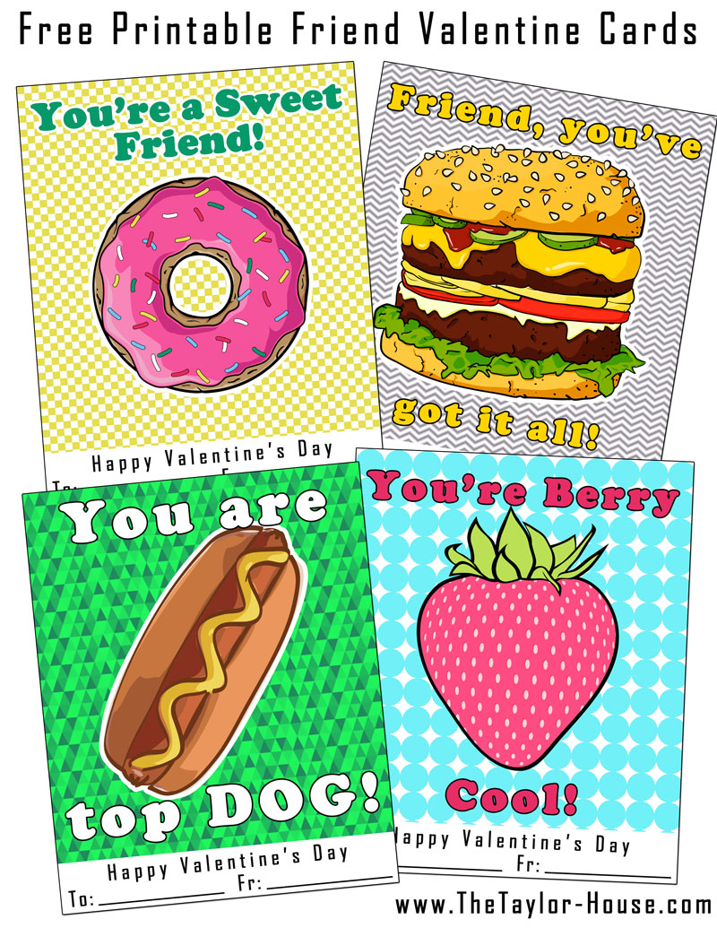 Free Printable Valentine Cards For Friends