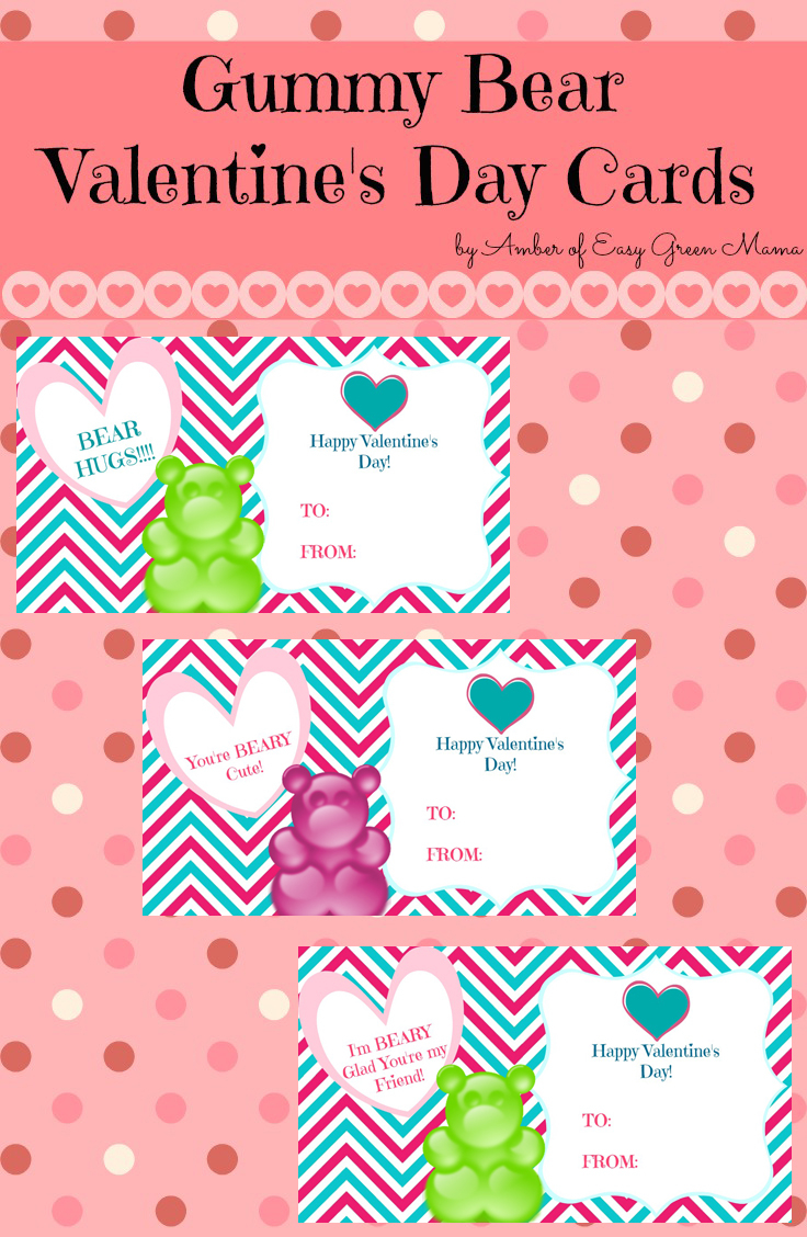 Free Printable Gummy Bear Valentines
