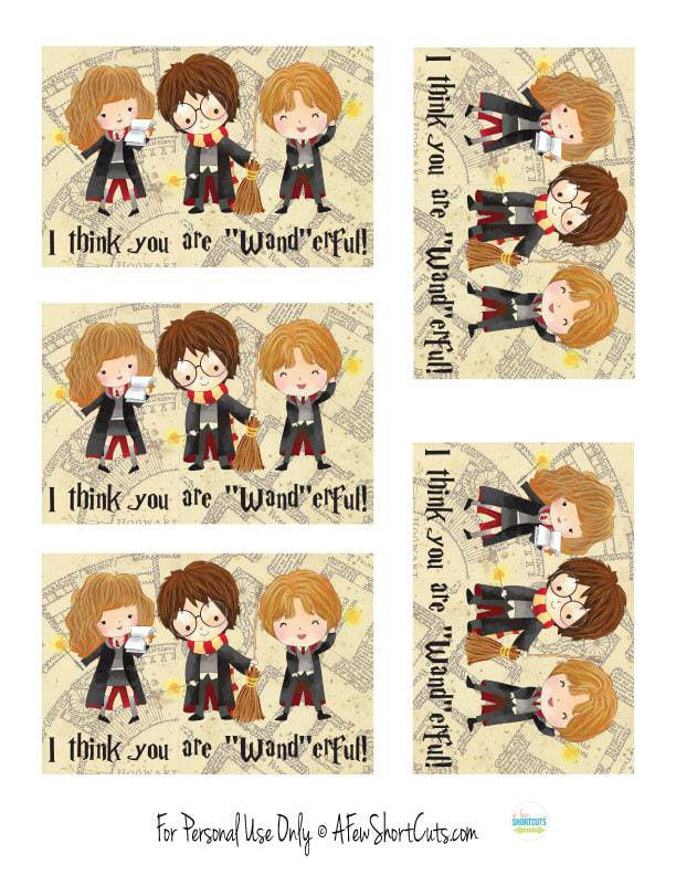 Harry Potter Valentine Free Printable