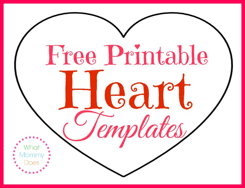 Free Printable Valentine Heart