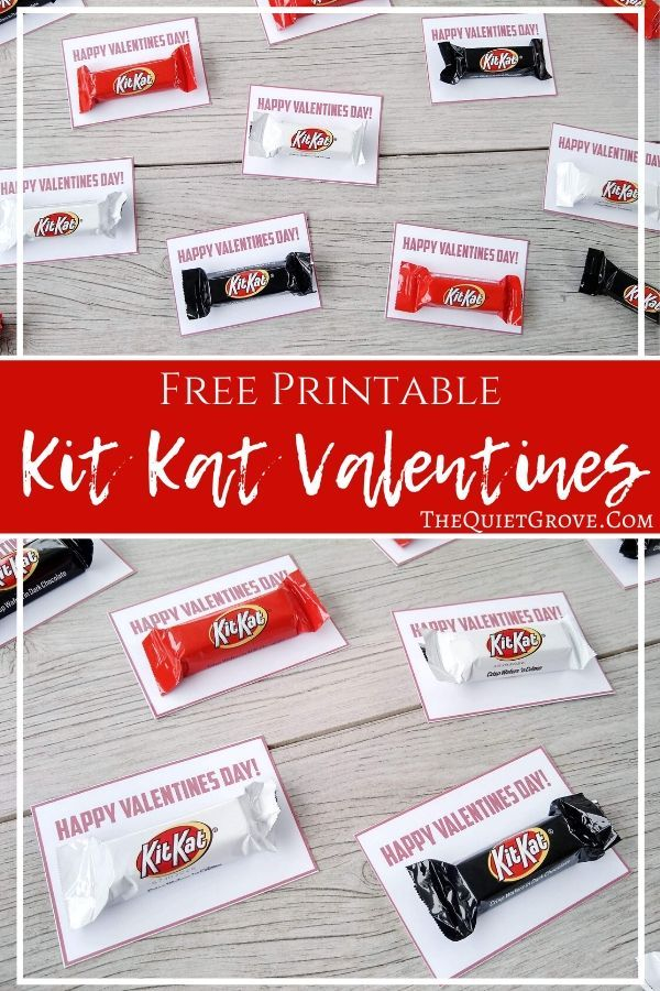 Kit Kat Valentine Printable