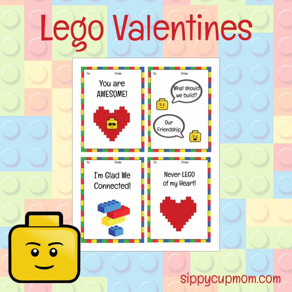 Free Printable Lego Valentines Cards
