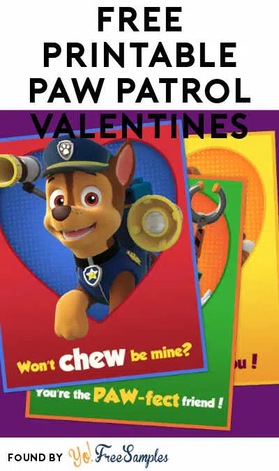 Paw Patrol Valentines Printables