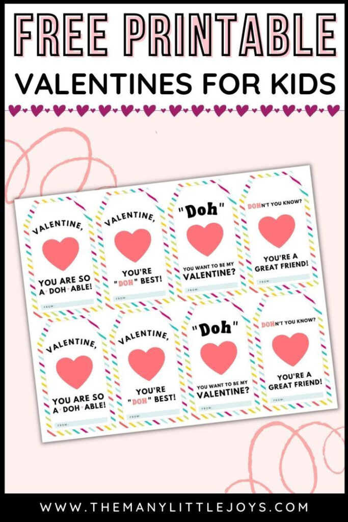 Printable Play Doh Valentines Free