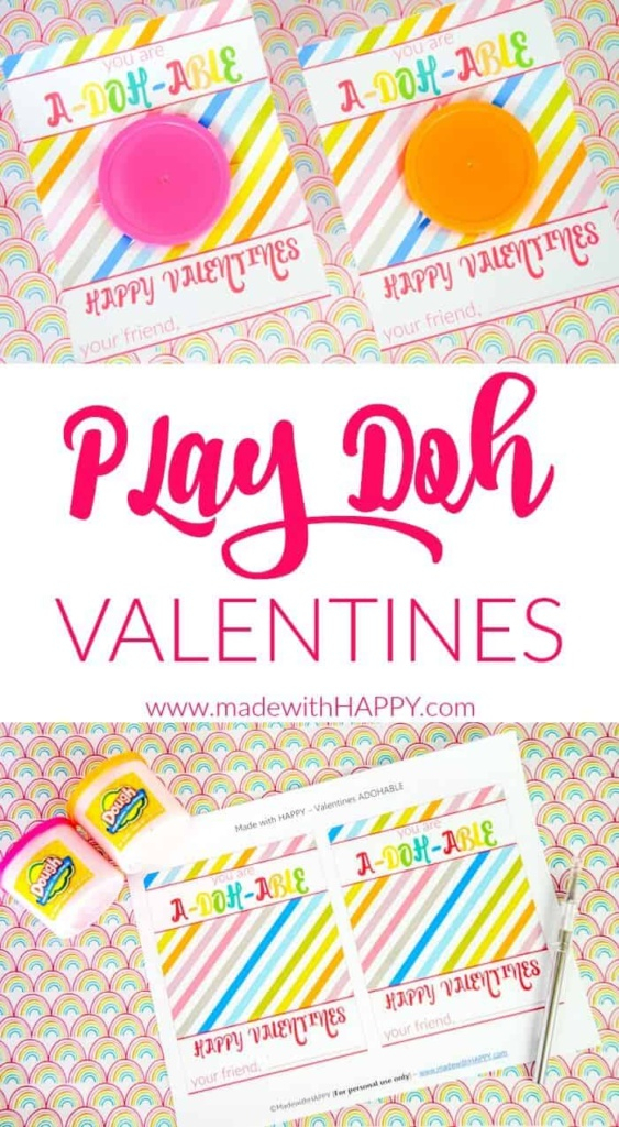 Free Printable Play Doh Valentine