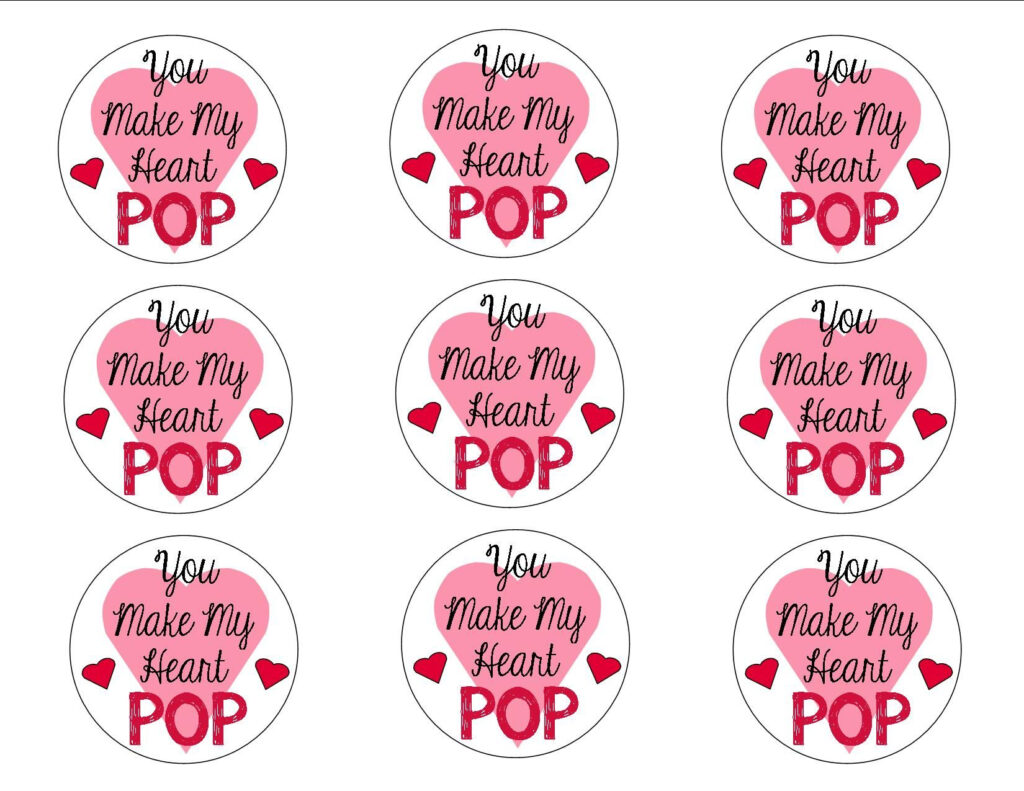Cute Free Printable Valentine Tags