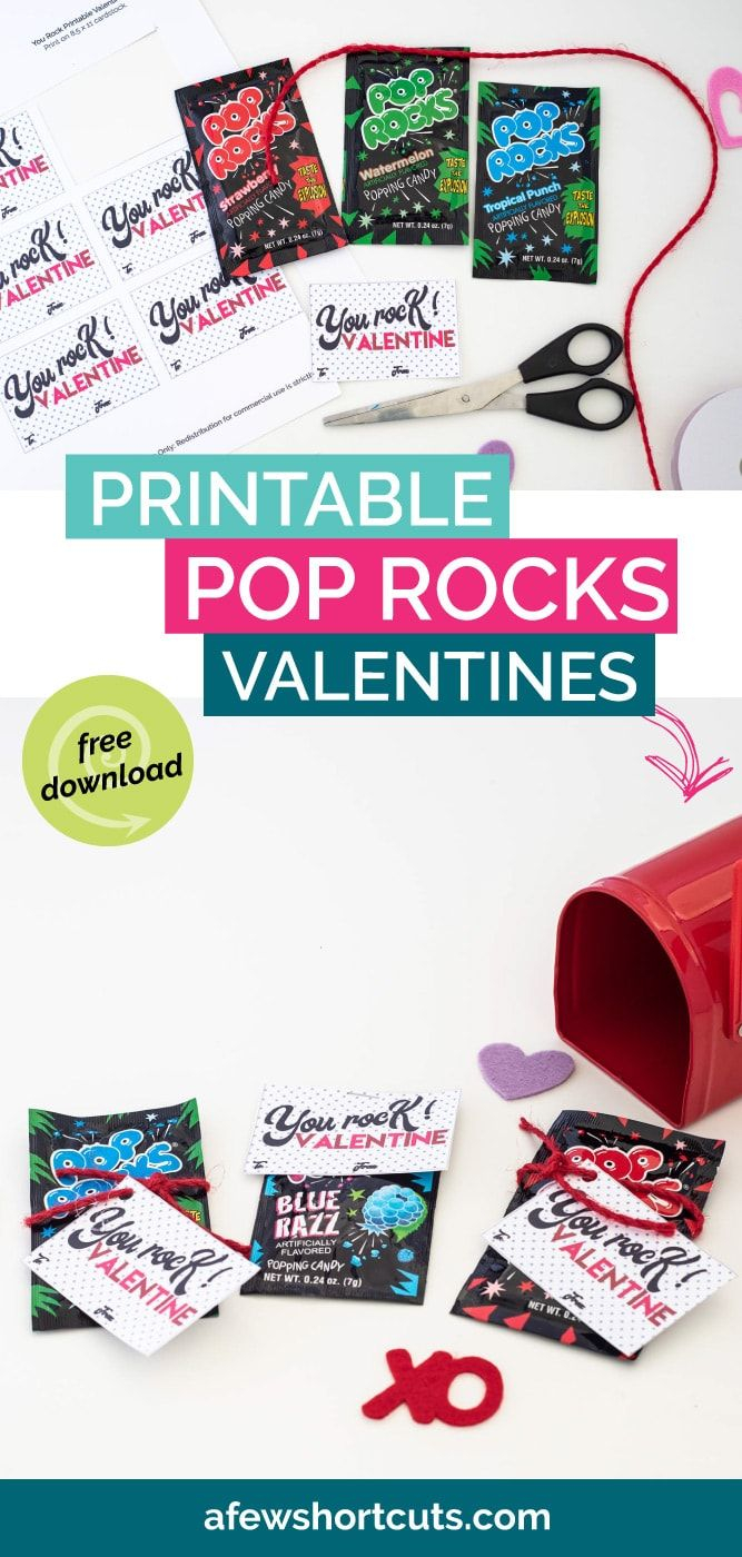 Pop Rocks Valentine Printable