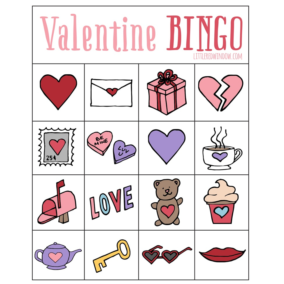 Valentines Day Bingo Printable