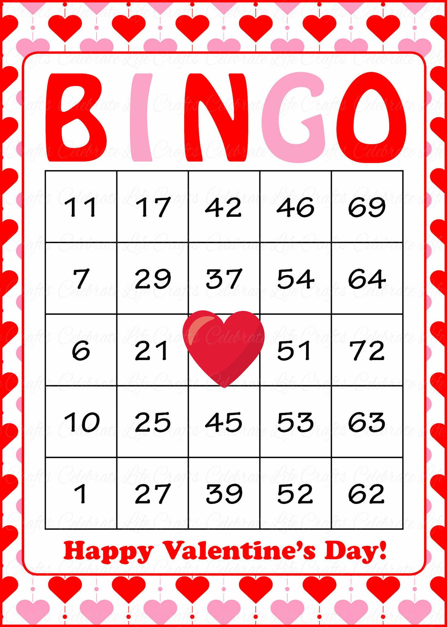 Free Printable Valentine Bingo Cards Pdf