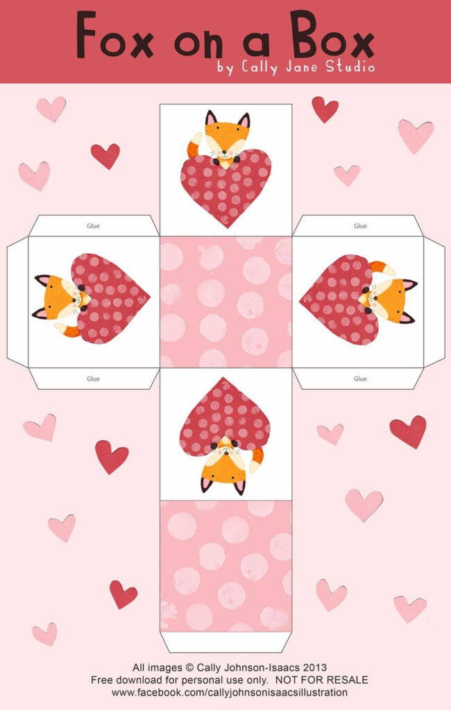 Printable Valentines Day Box