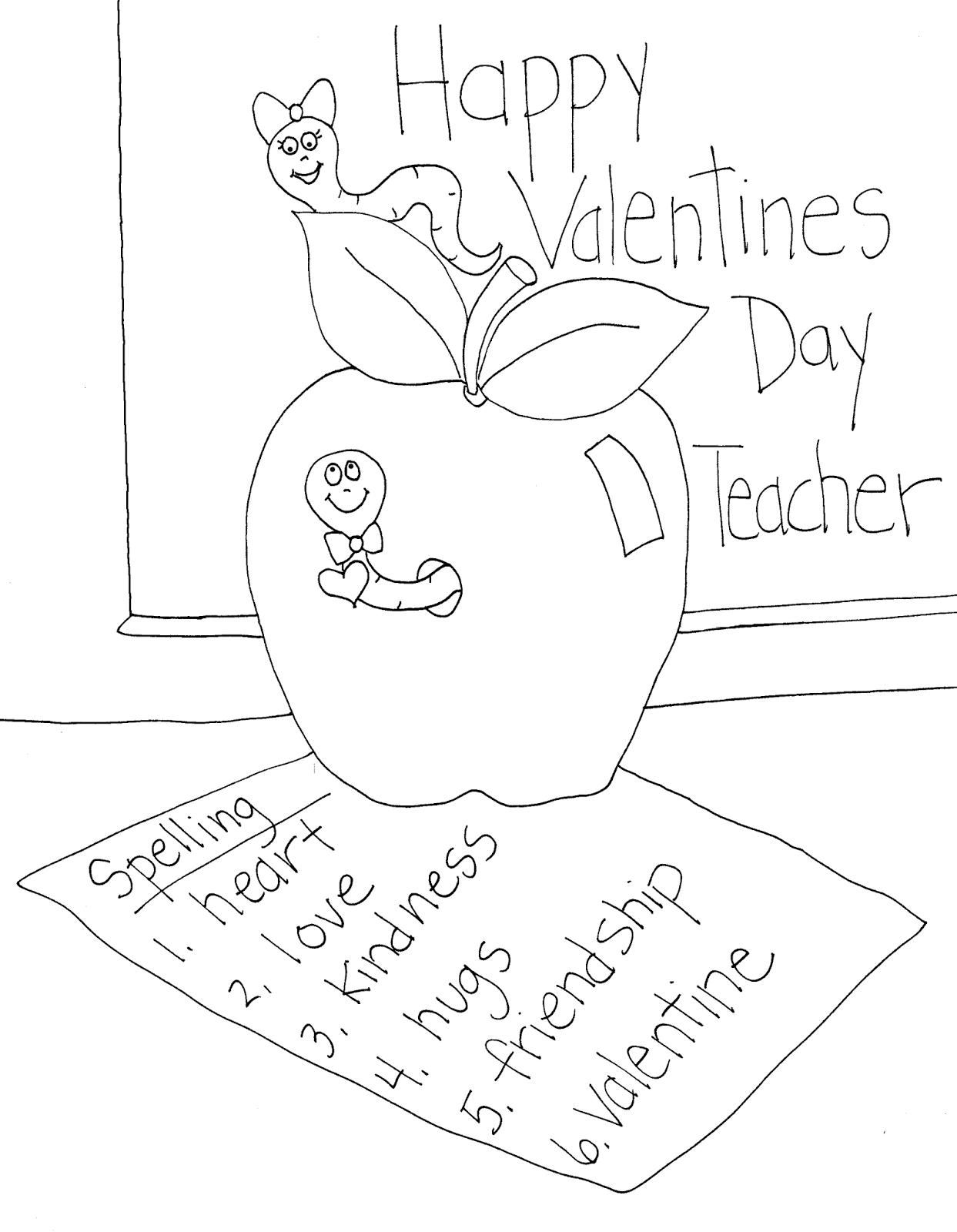 Printable Valentine For Teacher